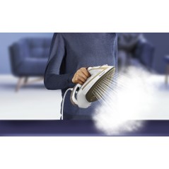 Tefal Puregliss FV8042E0 Steam Iron 2900W - Effortless Gliding in Gold & White for Perfect Results!